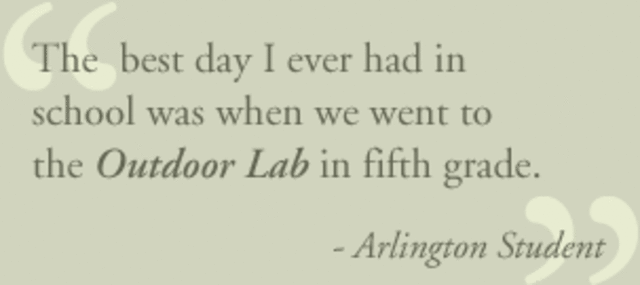 5th grade Outdoor lab begins