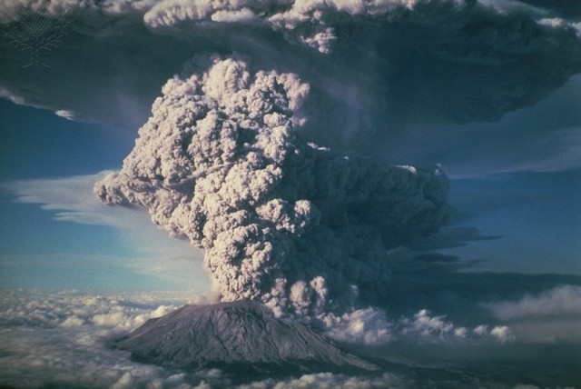 Mount St. Helens Erupts