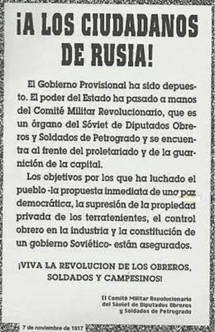 Revolución Rusa (los comunistas toman el poder).