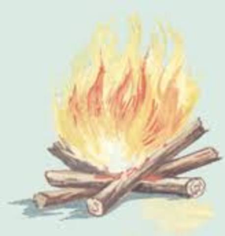 (12 000 a.C.) Descubrimiento del fuego