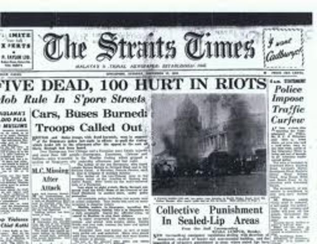 Maria Hertogh riot occured