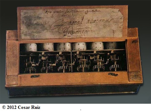 Calculadora basada en engranajes