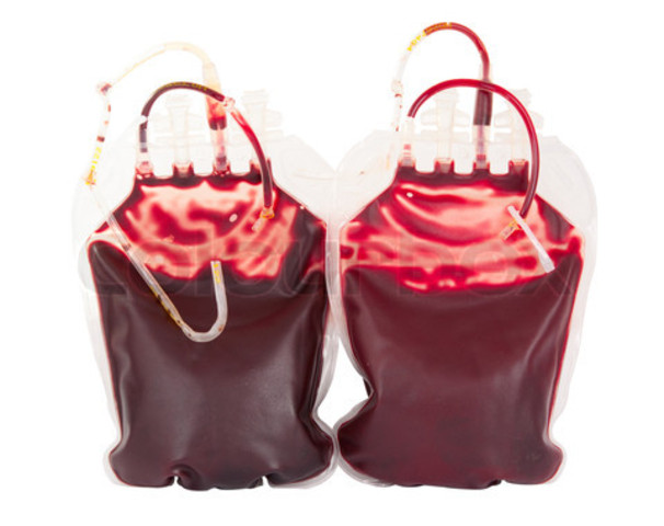 Plastic bags for blood