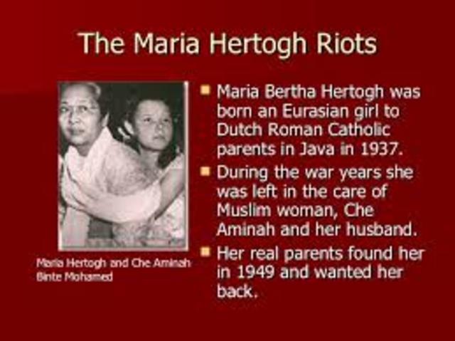 maria herogh riot occured