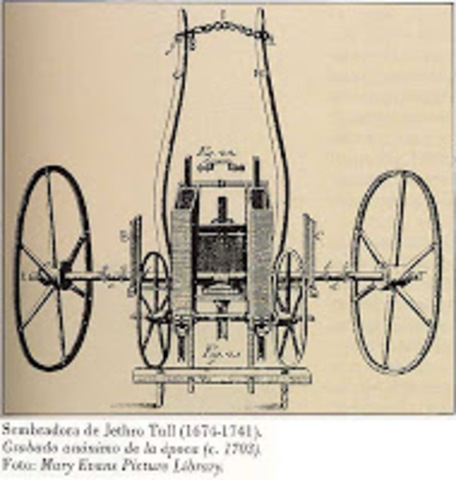 Máquina Sembradora Finales de 1700