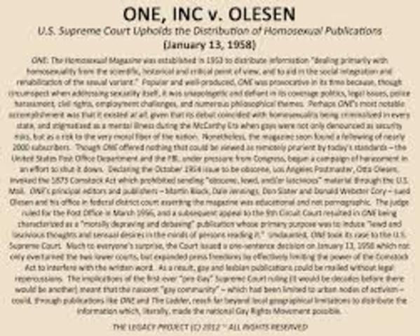 One, Inc v. Olesen