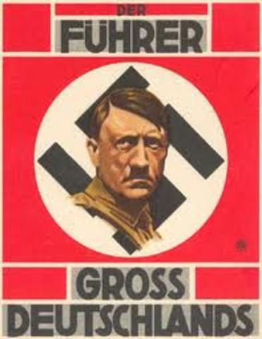 Hitler becomes the Führer of Germany