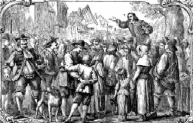 Charles Finney preaches in the Second Great Awakening