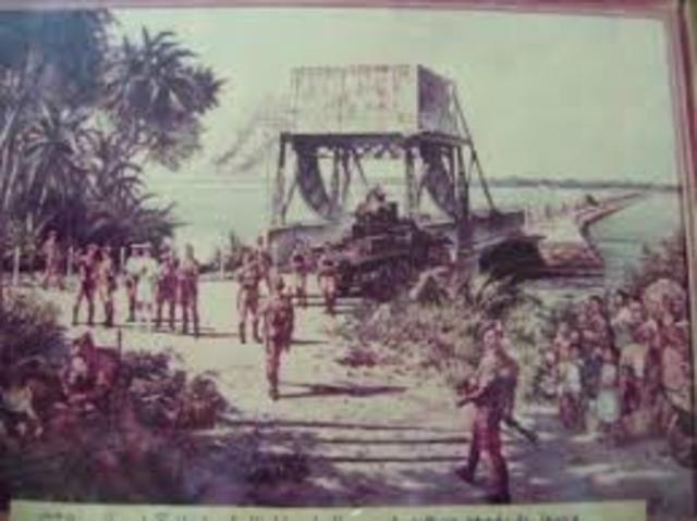 British troops retreated to SIngapore and bombed the causeway