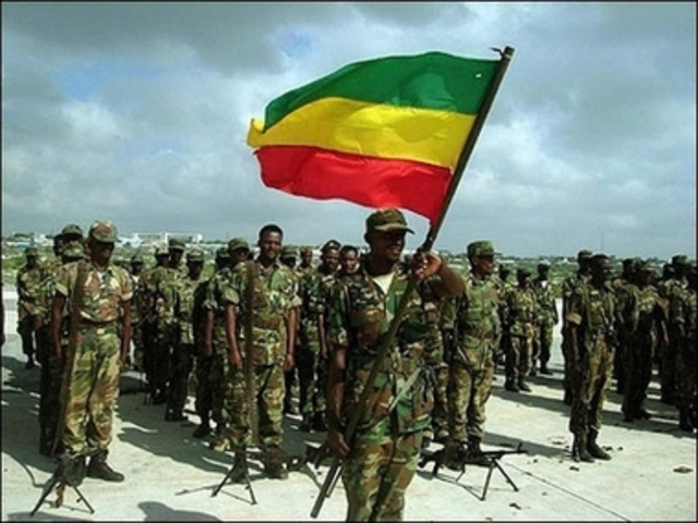 Troops build in Ethiopia