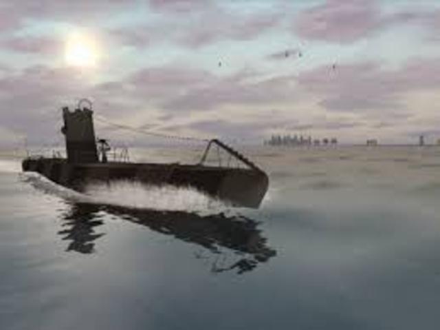 They are coming back from Japan when they encounter submarines during WWII