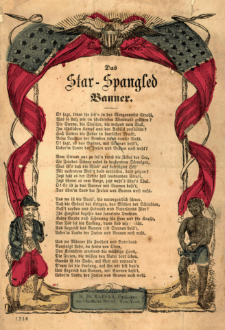writing the star spangled banner