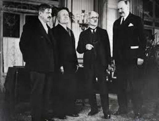 British and French and also Mussolini signed an agreement, Stresa Pact