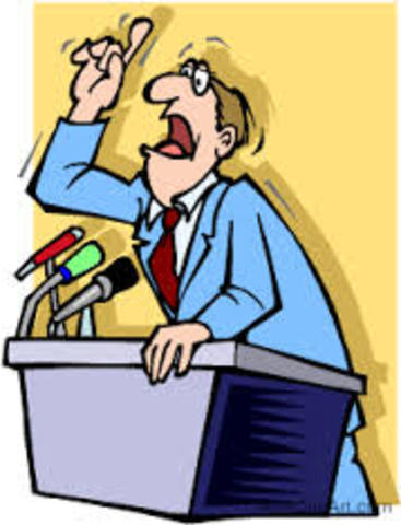 British Foreign Minister, Hoare, made a speech- He was telling people that they should stop Italy from attacking Abyssinia by putting enough armies and security