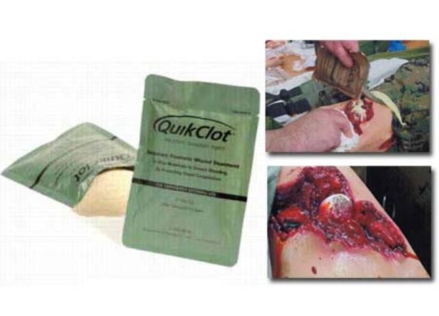 Clot preventing powder