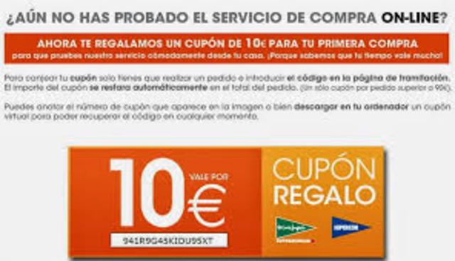 Primeros Vales con Matricula Web Supermercado