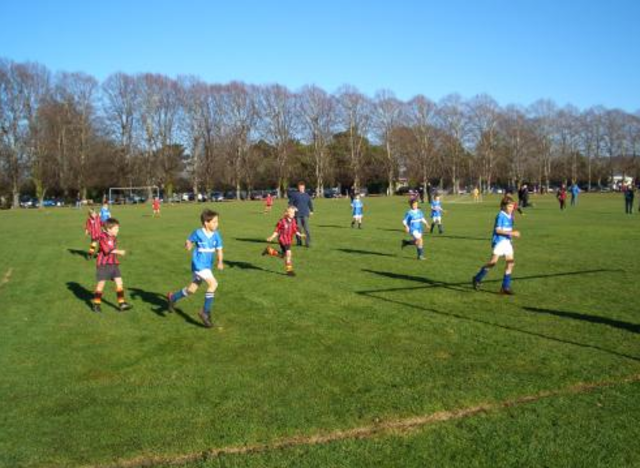 I started playing soccer