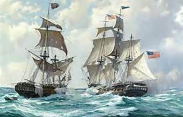 britin blockades america ports