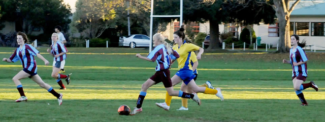I started to play soccer for Kuranui