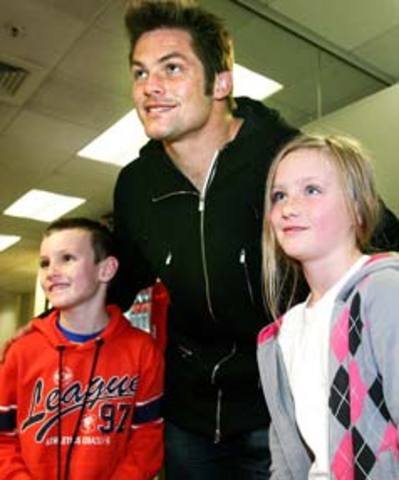 I got to meet Richie Mccaw, Leo Bertos, Mark Paston, Titinium, Graham henery etc....