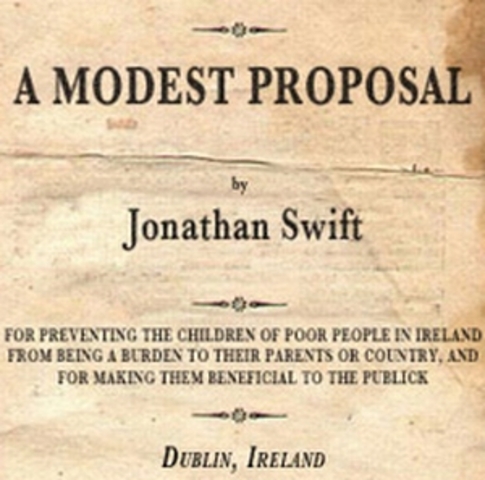 Publication of "A Modest Proposal"