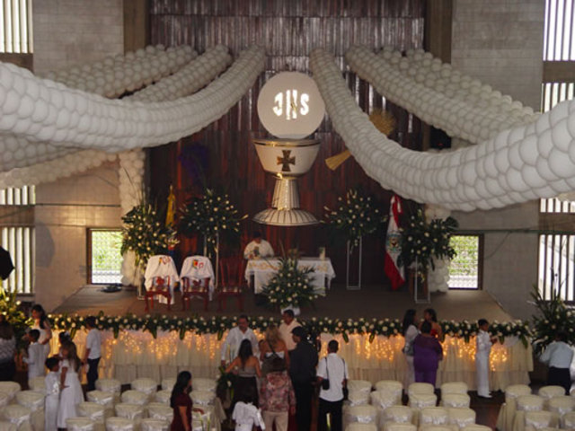 My first communion, Sagrado Corazon School