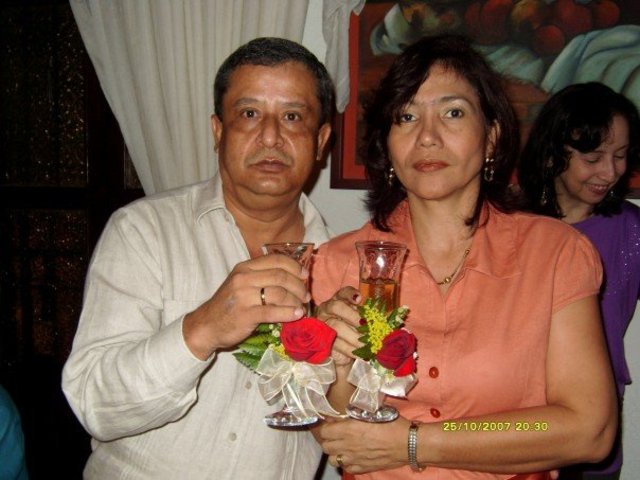 Silver wedding of my family. Espititu Santo church