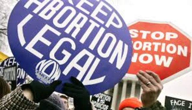 Supreme Court rules to legalize abortion in the Roe v. Wade case