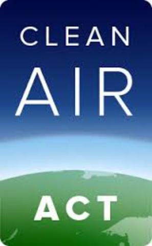 Congress passes the Clean Air Act