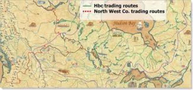 Hudson's Bay Company and the North West Company merge.