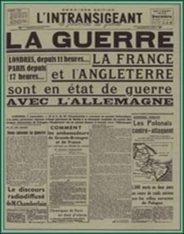 Germany declares war on France