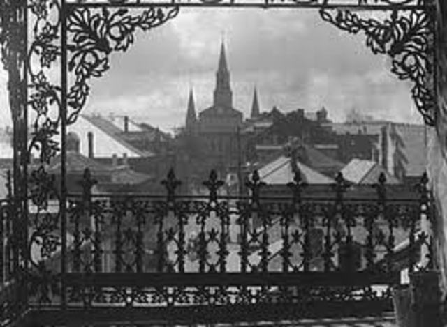 The first capital of the Frenach Empire of the  New Land