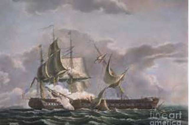 Britain Blockades American Ports