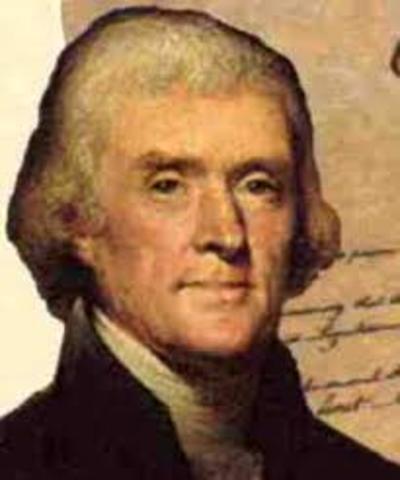 Thomas Jefferson sells his collection to Congress
