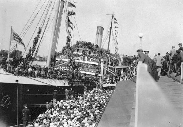 Victoria: Troops Departing