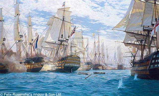 The battle of trafalgar.