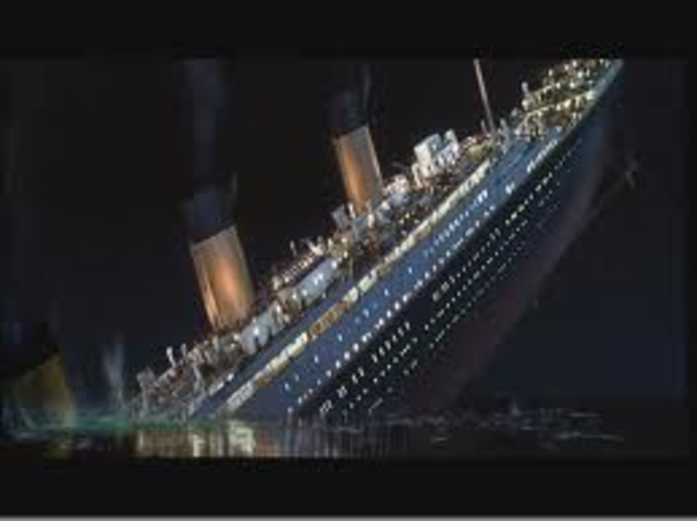 Titanic sinks