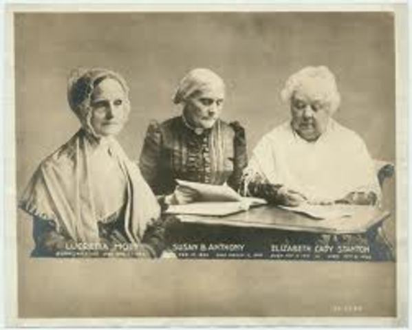 Lucretia Mott meets Elizabeth Cady Stanton at the World Anti-Slavery Convention