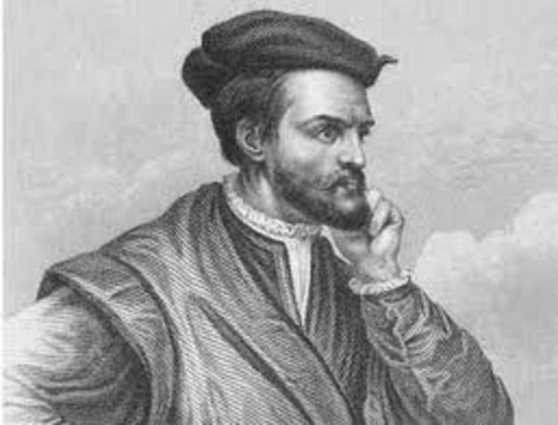 Jacques Cartier claims land in Canada