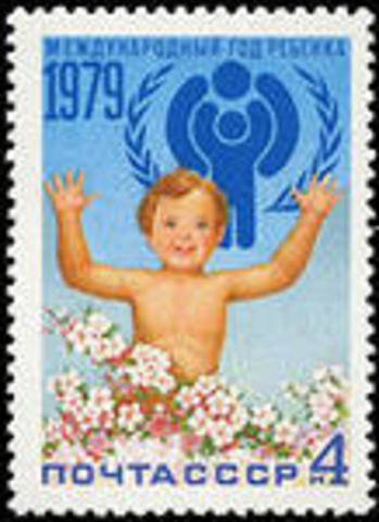 Die Organisation der Vereinten Nationen bestimmte das Jahr 1979 -  wie ein Internationales Jahr des Kindes. Früher waren einige Kinder unglücklich.
