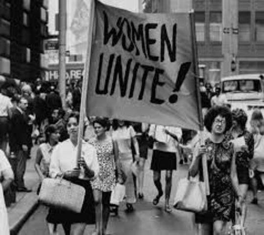 Not only was the war going on but, the womens liberation movement was in full force.