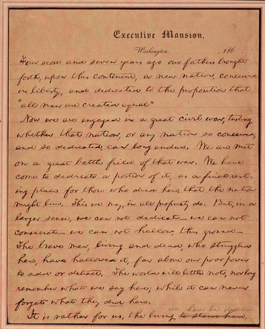 Lincoln delivered the Gettysberg address