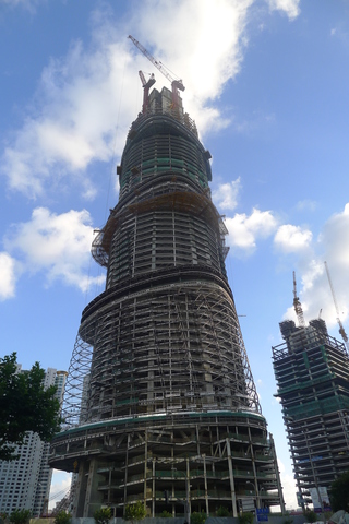 shanghai tower做完了。