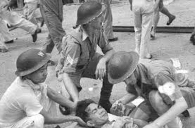 British troops retreated to Singapore and bombed the causeway.