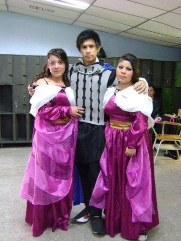 He dressed his own costume design for halloween.