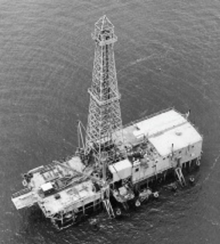 First Offshore Oil rig