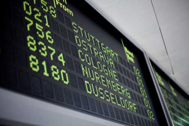 Arrived at the Stuttgart International Airport