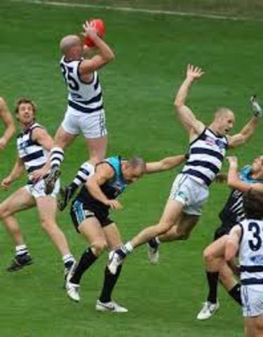 First Australian rules game