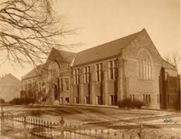 Mount Holyoke College, the first four-year college exclusively for women.