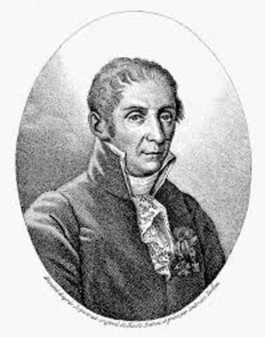 Alessandro Volta invents a battery